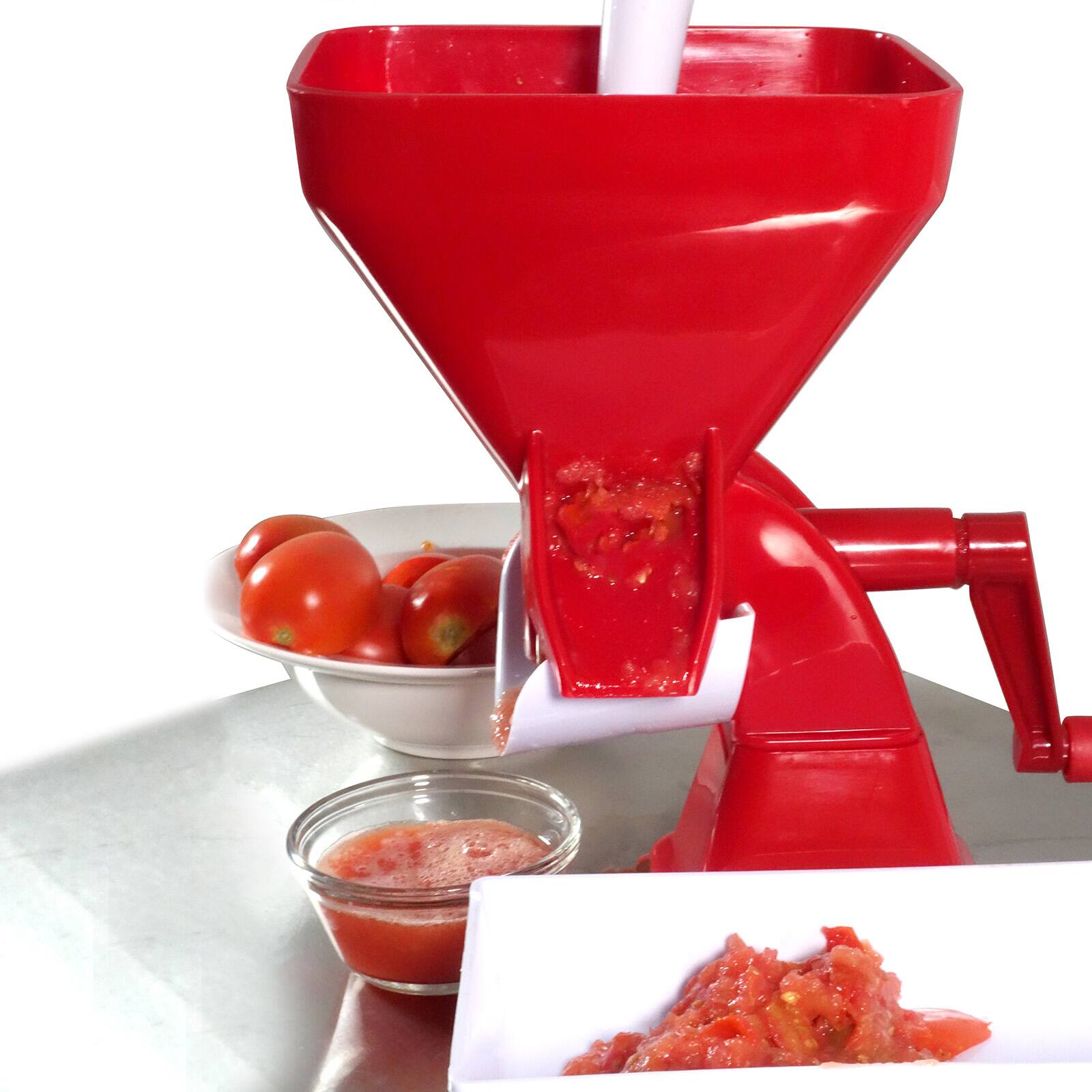 Alt View 1. Norpro - 2.25 Quart Jumbo Tomato Press - Red.