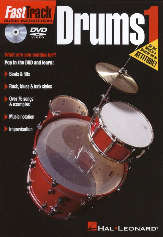 Fast Track Music Instruction: Drums 1 [DVD]