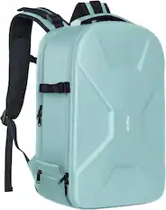 Front. mosiso - Camera Backpack 15-16 inch Waterproof Hardshell Camera Bag with Tripod Holder&Laptop Compartment - Aquamarine.