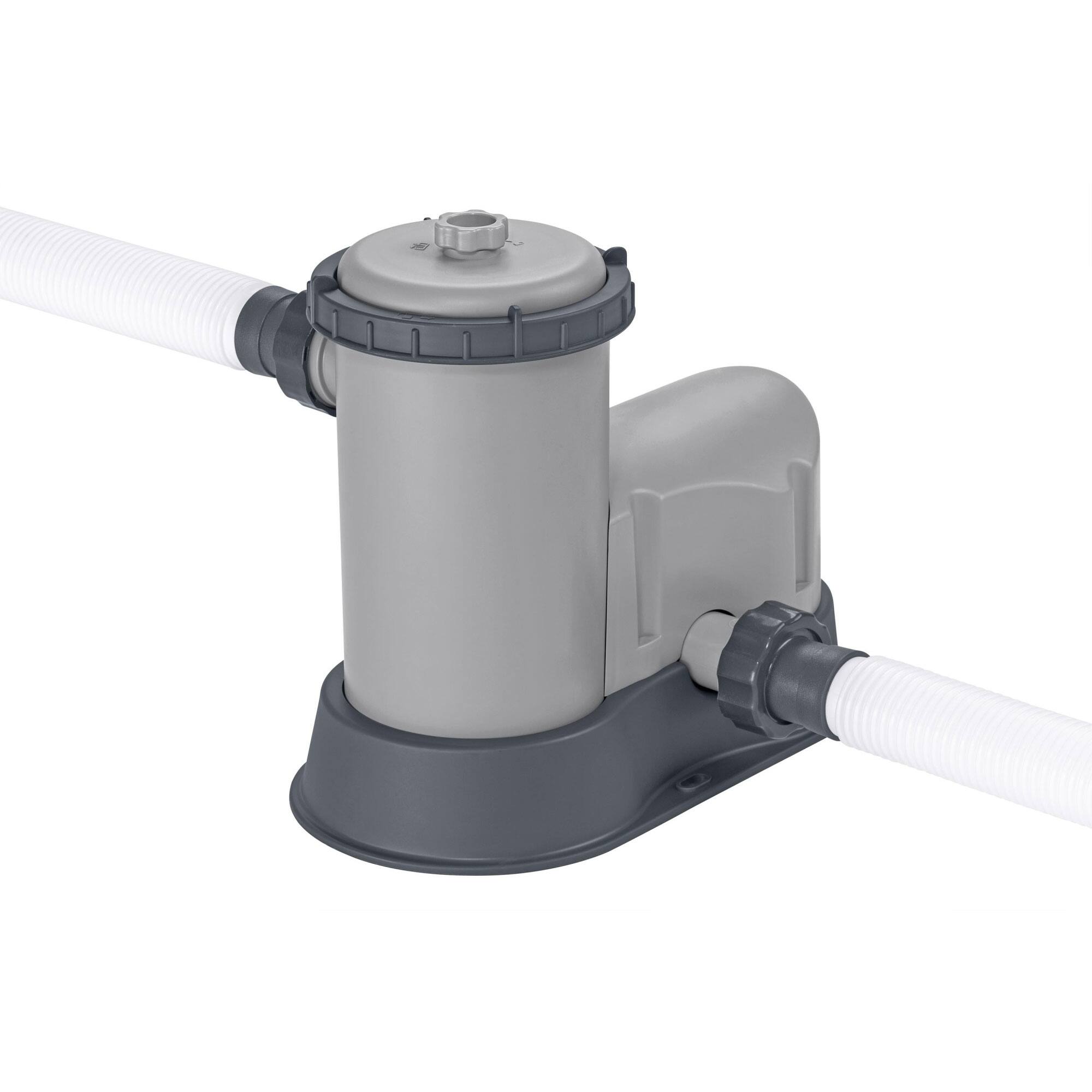 Alt View 8. Bestway - Bestway Steel Pro MAX 18'x48" Round Above Ground Swimming Pool with Pump & Cover - Grey.