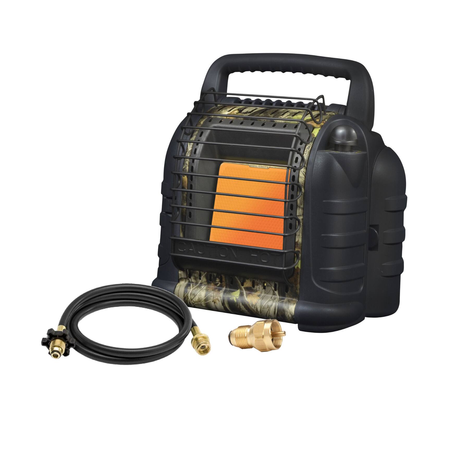Front. Mr. Heater - Mr. Heater Hunting Buddy Portable Heater Bundle with Hose and Adaptor.
