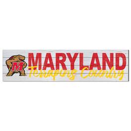Jardine - Maryland Terrapins 40'' x 10'' Logo Sign - White