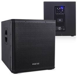 Pyle - PW15SUBA 3000W Active Powered 15” Subwoofer, DSP for Home Theater and Pro DJ Sound