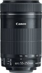 Front Zoom. Canon - EF-S55-250mm F4-5.6 IS STM Telephoto Zoom Lens for EOS DSLR Cameras - Black.