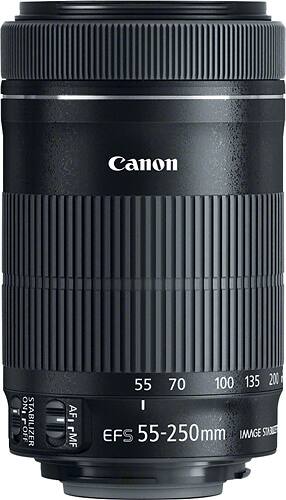 Canon EF S55 250mm F4 5.6 IS STM Telephoto Zoom Lens for EOS DSLR Canon EF S55 250mm F4 5.6 IS STM Telephoto Zoom Lens for EOS DSLR