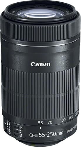 Best Buy: Canon EF-S55-250mm F4-5.6 IS STM Telephoto Zoom Lens for 