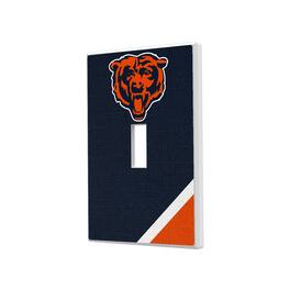 Keyscaper - Chicago Bears Diagonal Stripe Single Toggle Light Switch Plate - Multicolor