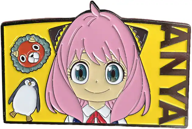 Front. Great Eastern - Spy X Family - The Forgers Family Anya 1.5" Pin.