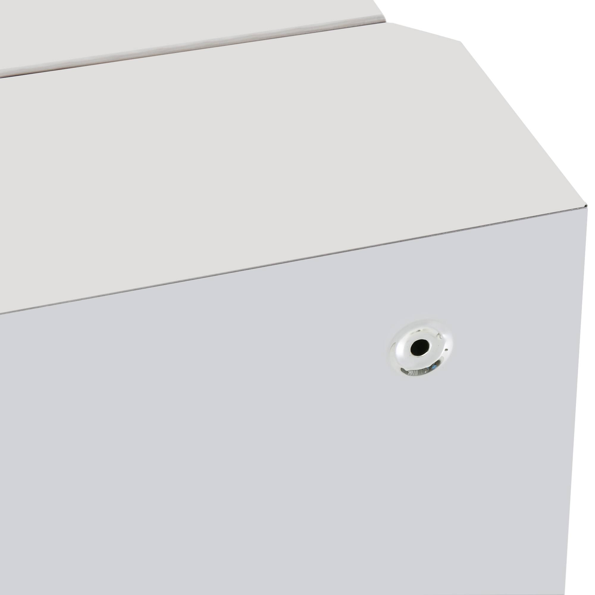 Alt View 7. Homcom - Bathroom Mirrored Cabinet, Vertical 16" x 24" Stainless Steel Frame Medicine Cabinet - Silver.