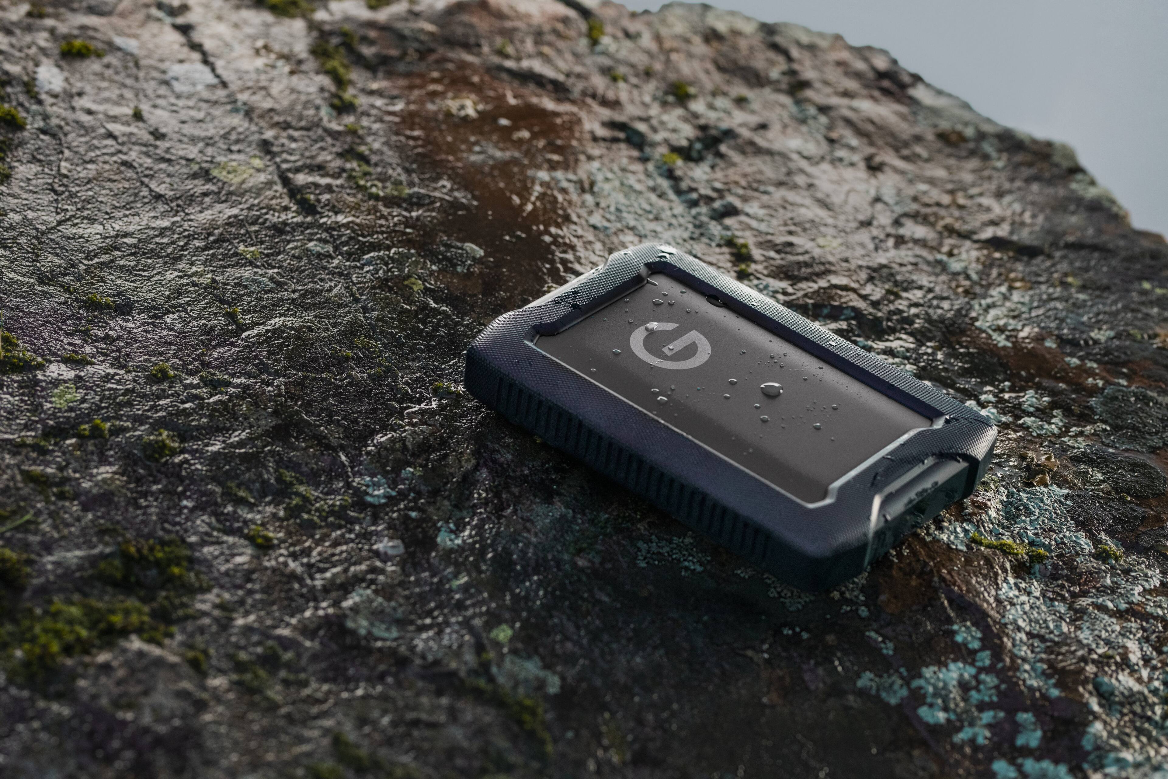 Alt View 3. Western Digital - G-DRIVE ArmorATD 4TB External USB-C Portable Hard Drive - Space Gray.