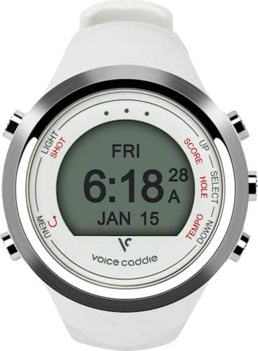 Voice Cad T Hybrid Golf Gps Watch White Voice Cad T Hybrid Golf Gps Watch White