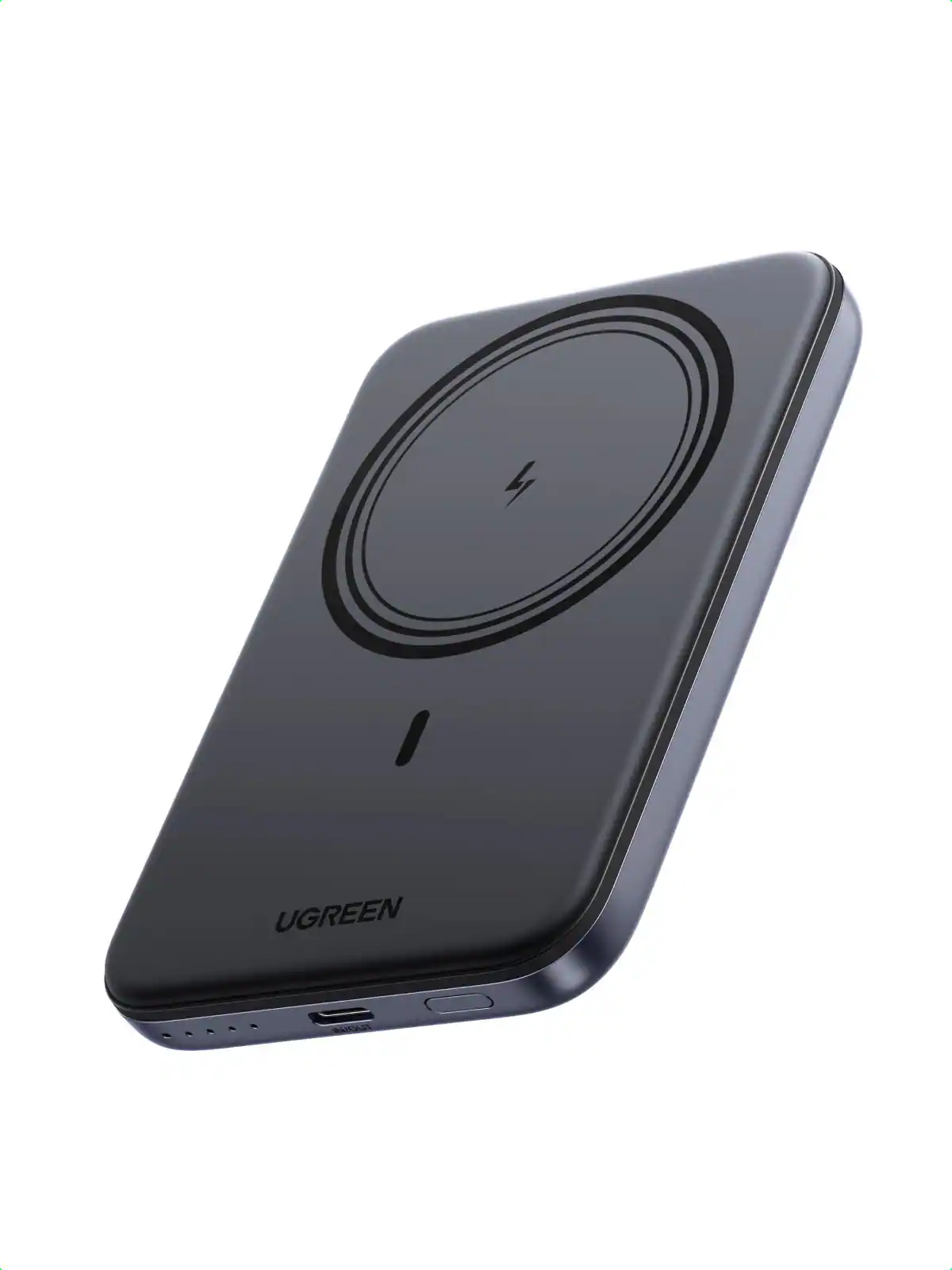 UGREEN - 5,000mAh Magnetic Power Bank, Magsafe-Compatible Portable Charger for iPhone 17/16/15/14/13/12 Series - Black