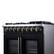 Alt View 13. Forno Appliances - 36 in. Wide 6 Burner Capriasca 5.36 Cu. Ft. Dual Fuel Freestanding Range with French Door Design - Black.