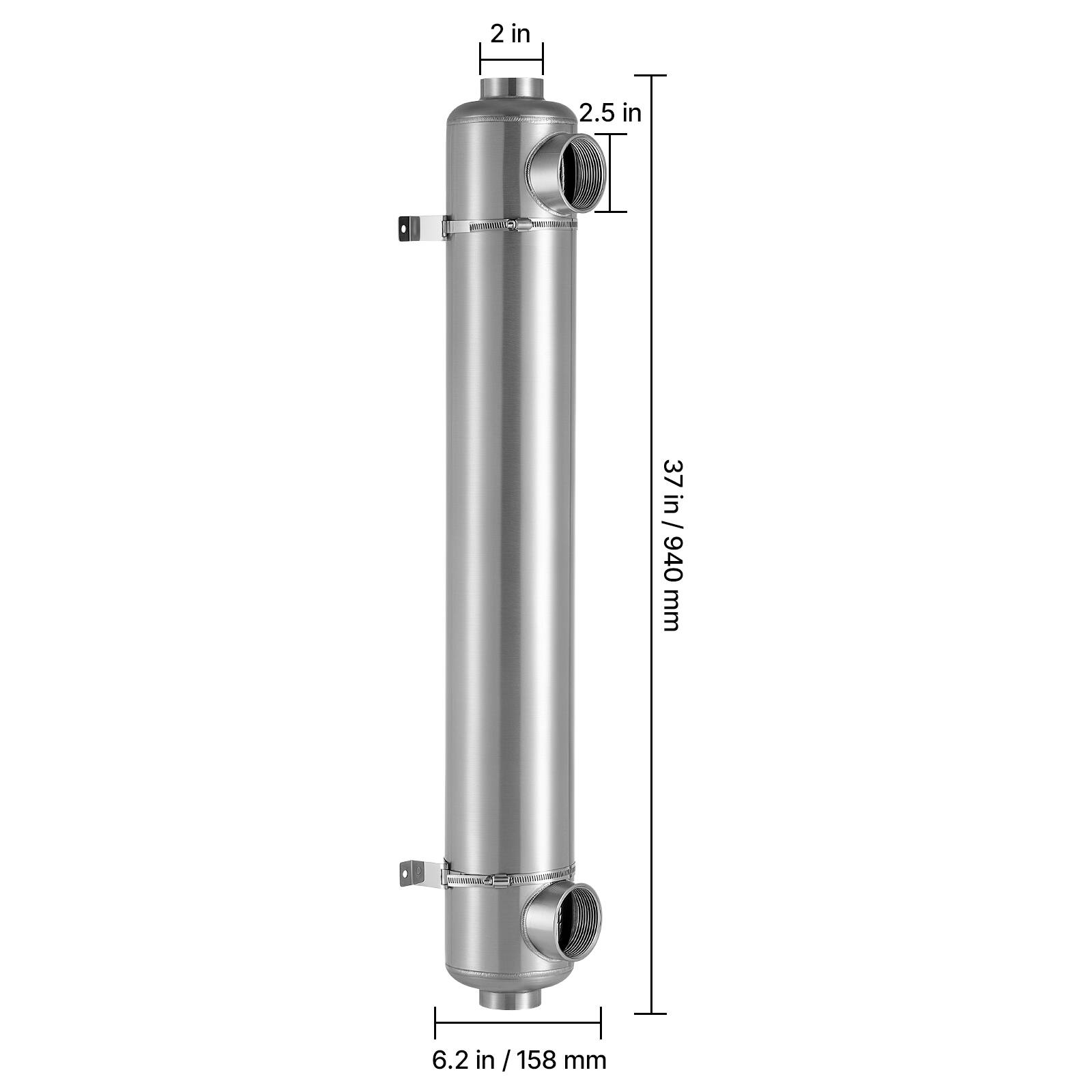 2 in  
2.5 in  
37 in / 940 mm  
6.2 in / 158 mm