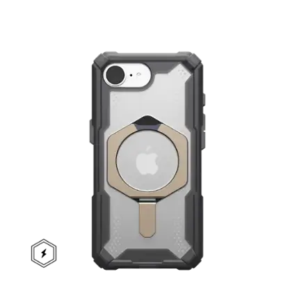 Front. UAG - Plasma EXT Case with Magsafe for Apple iPhone 16e - Ash/Titanium.