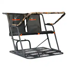 Big Game Treestands - Big Game Spector XT 17 Foot 2 Person Deer Hunting Ladder Climbing Tree Stand - Black
