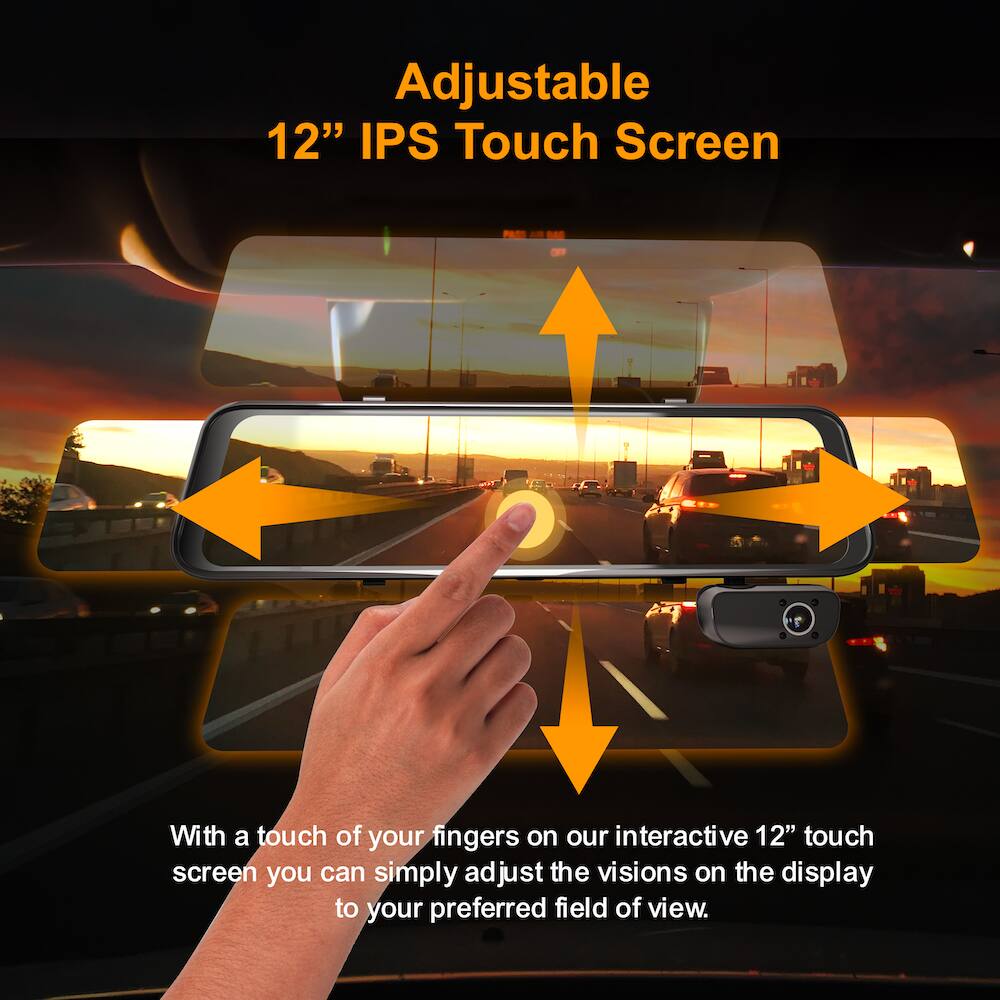 Adjustable 12" IPS Touch Screen

With a touch of your fingers on our interactive 12" touch screen, you can simply adjust the visions on the display to your preferred field of view.