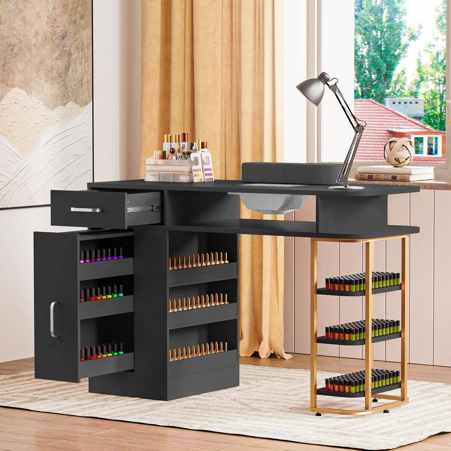 Front. Circus Cirle - Professional Manicure Table.