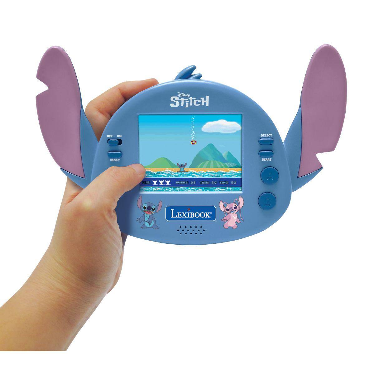 Disney STITCH OFF ON SELECT RESAT START LIFEL YYY EE: 01 TASK 40 1mI S LEXIBOOK