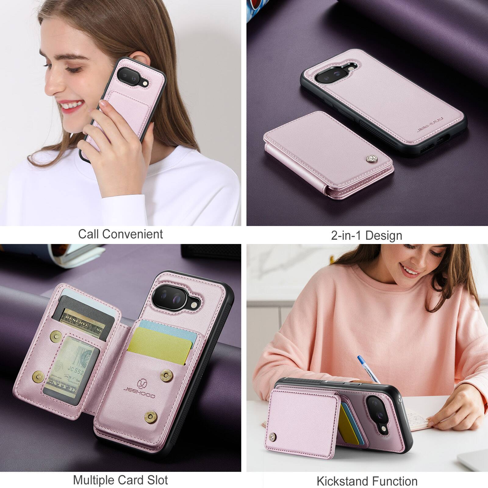 LCA JAO Call Convenient 2-in-1 Design RENEDE NC C JC C552 C 33 COOHBAL Multiple Card Slot Kickstand Function