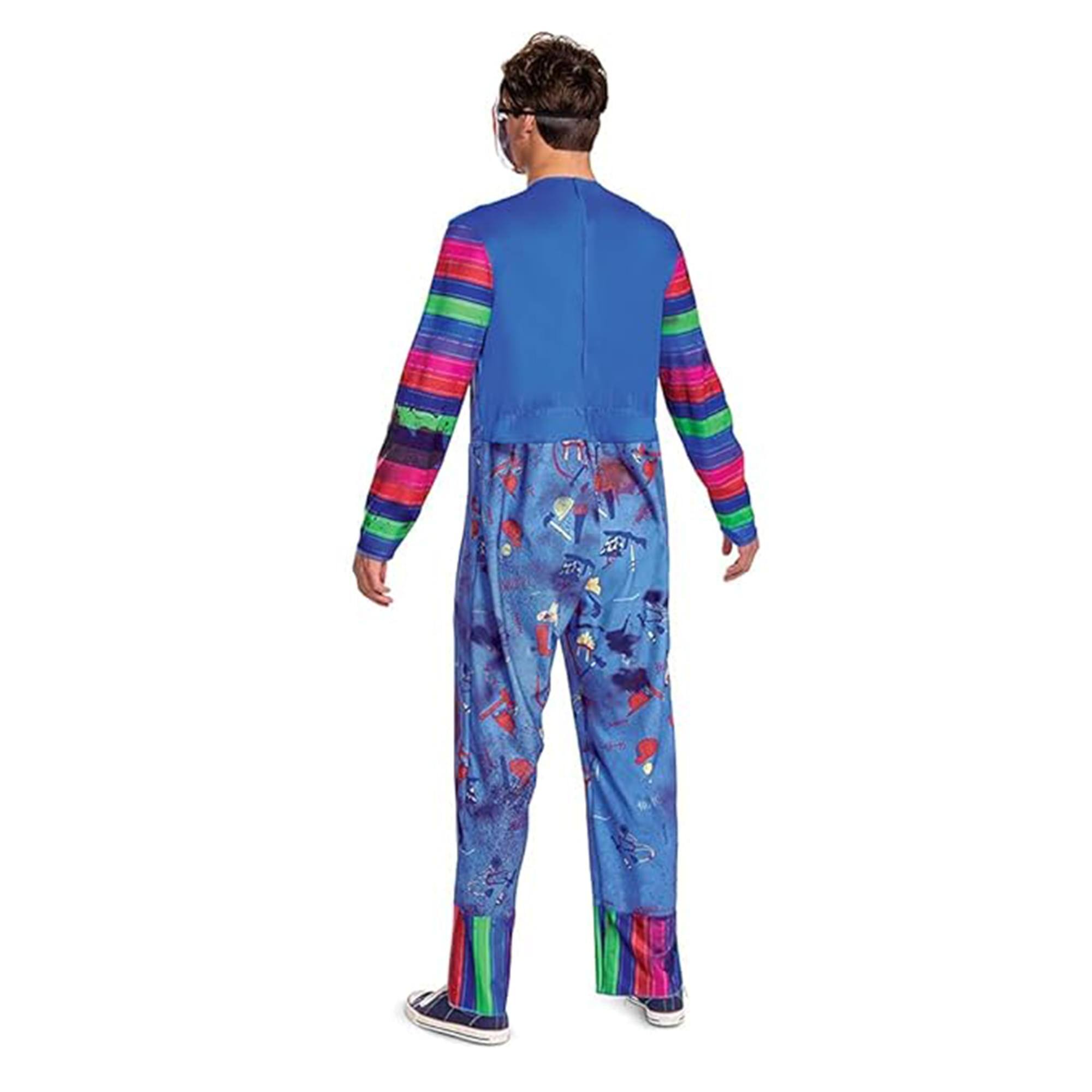 Alt View 10. Disguise - Childs Play Chucky Deluxe Adult Costume | X-Large (42-46) - Blue.
