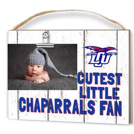 Jardine - Lubbock Christian Chaparral 8'' x 10'' Cutest Little Weathered Logo Clip Photo Frame - White