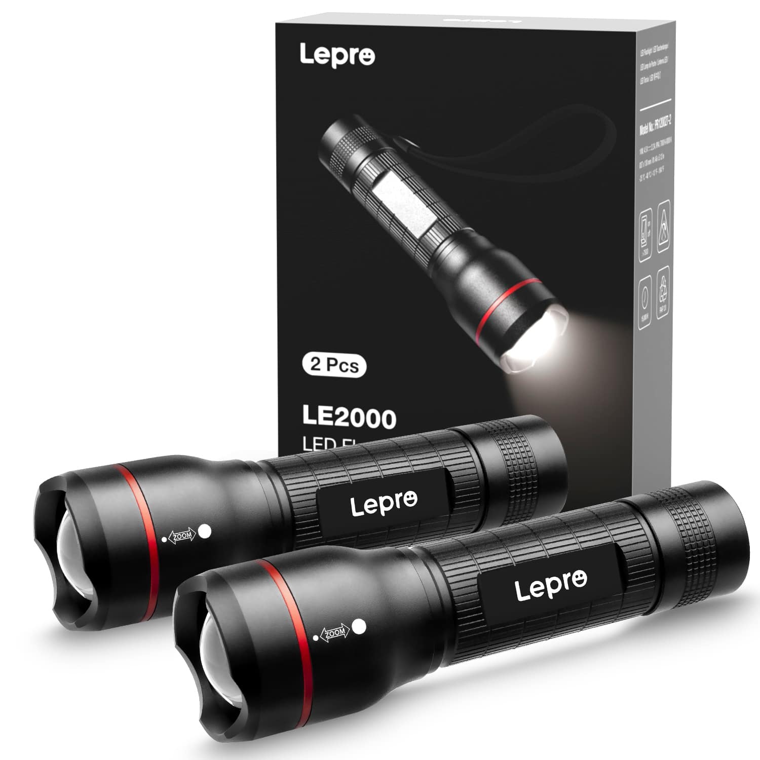 Lepre  
2 Pcs LE2000 LED Flashlight  
Lepre