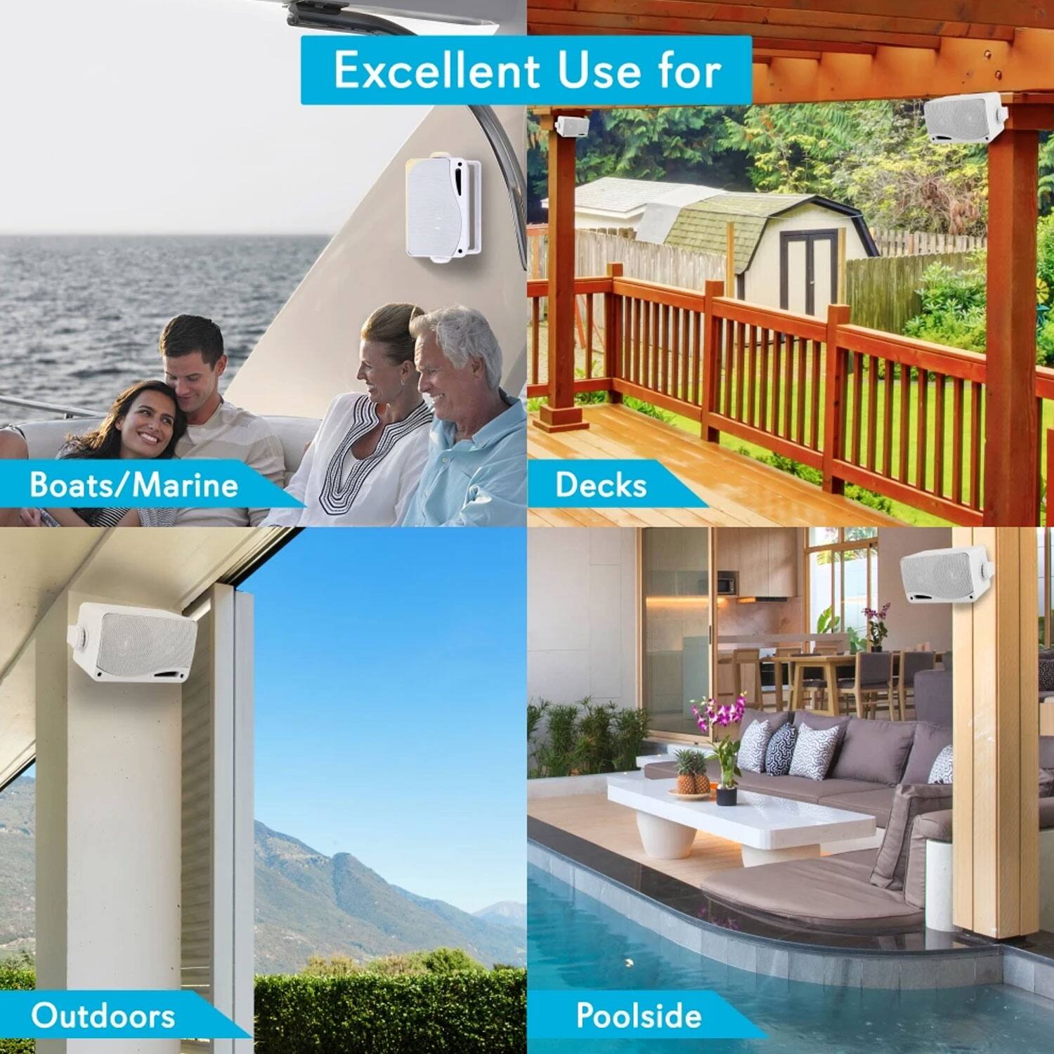 Excellent Use for

- Boats/Marine
- Decks
- Outdoors
- Poolsides