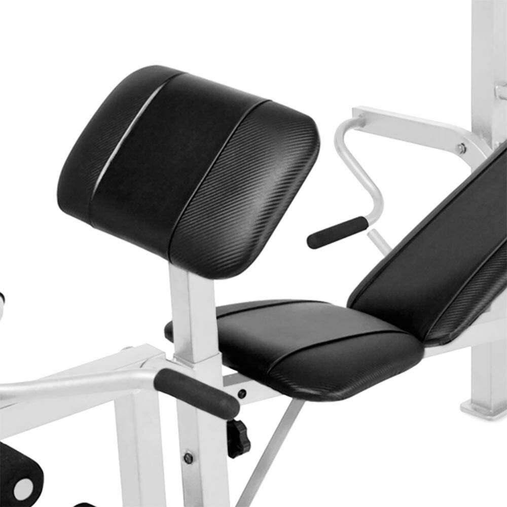 Alt View 4. Marcy - Marcy Diamond Elite Classic Multipurpose Home Gym Workout Lifting Weight Bench - Black & White.