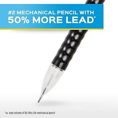 #2 Mechanical Pencil with 50% More Lead*  
*vs. lead volume of Bic Xtra Life mechanical pencil