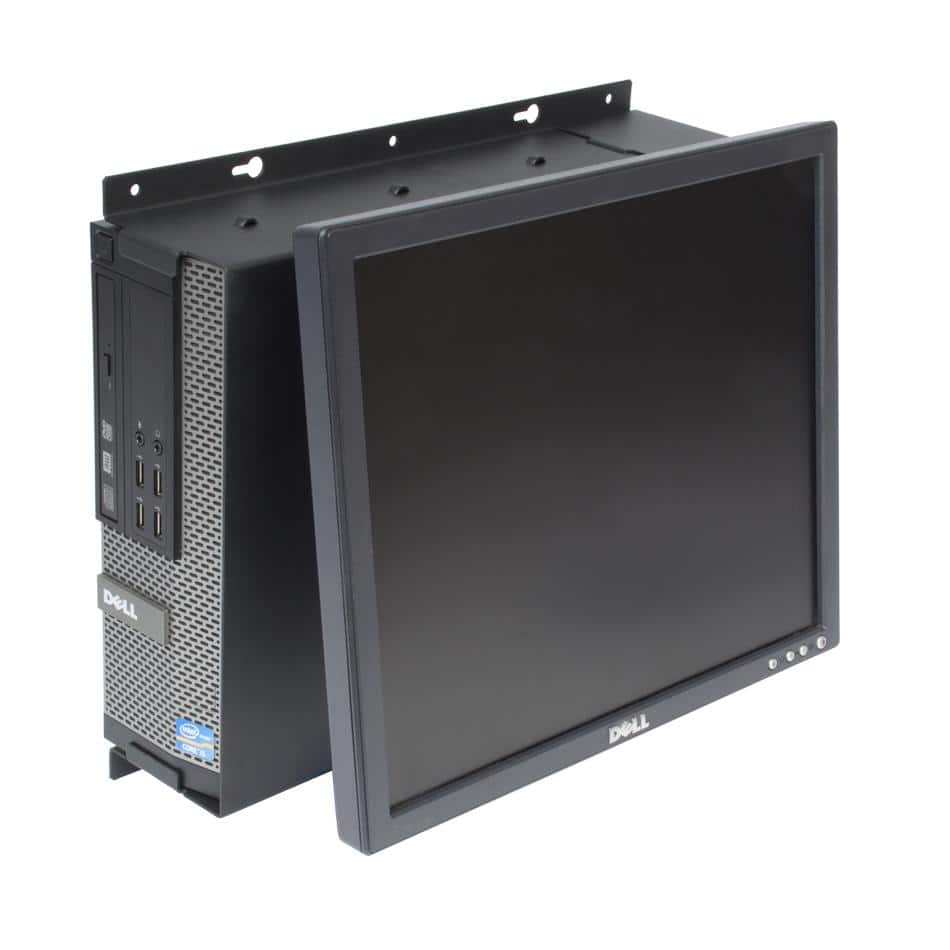RackSolutions - 120-B Tilt Monitor Wall Mount for Dell Optiplex 790 SFF - Black
