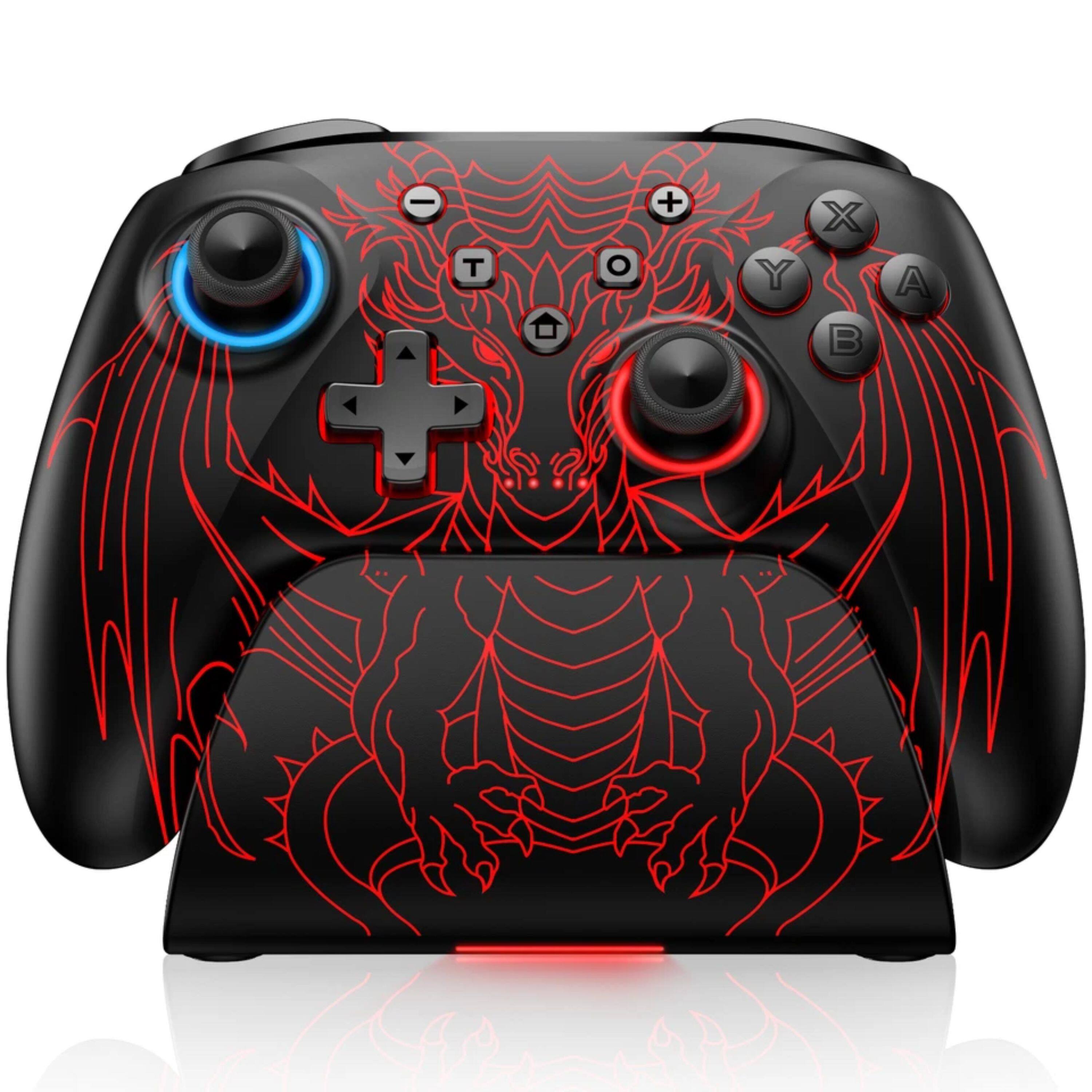 Front. Kitcheniva - Wireless Switch 2 Controller For Nintendo Switch 2/Switch/OLED With Charging Dock - Black.