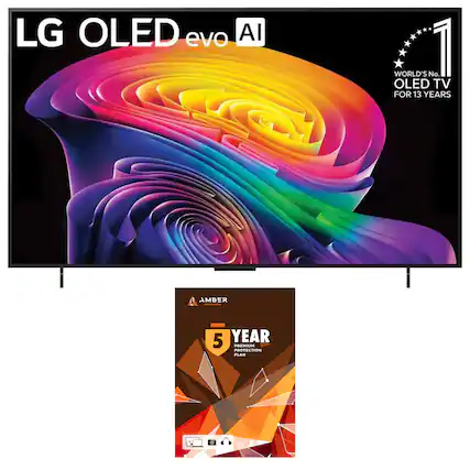 LG OLED evo AI
WORLD'S No 1 OLED TV FOR 13 YEARS
AMBER 5 YEAR PREMIUM PROTECTION PLAN