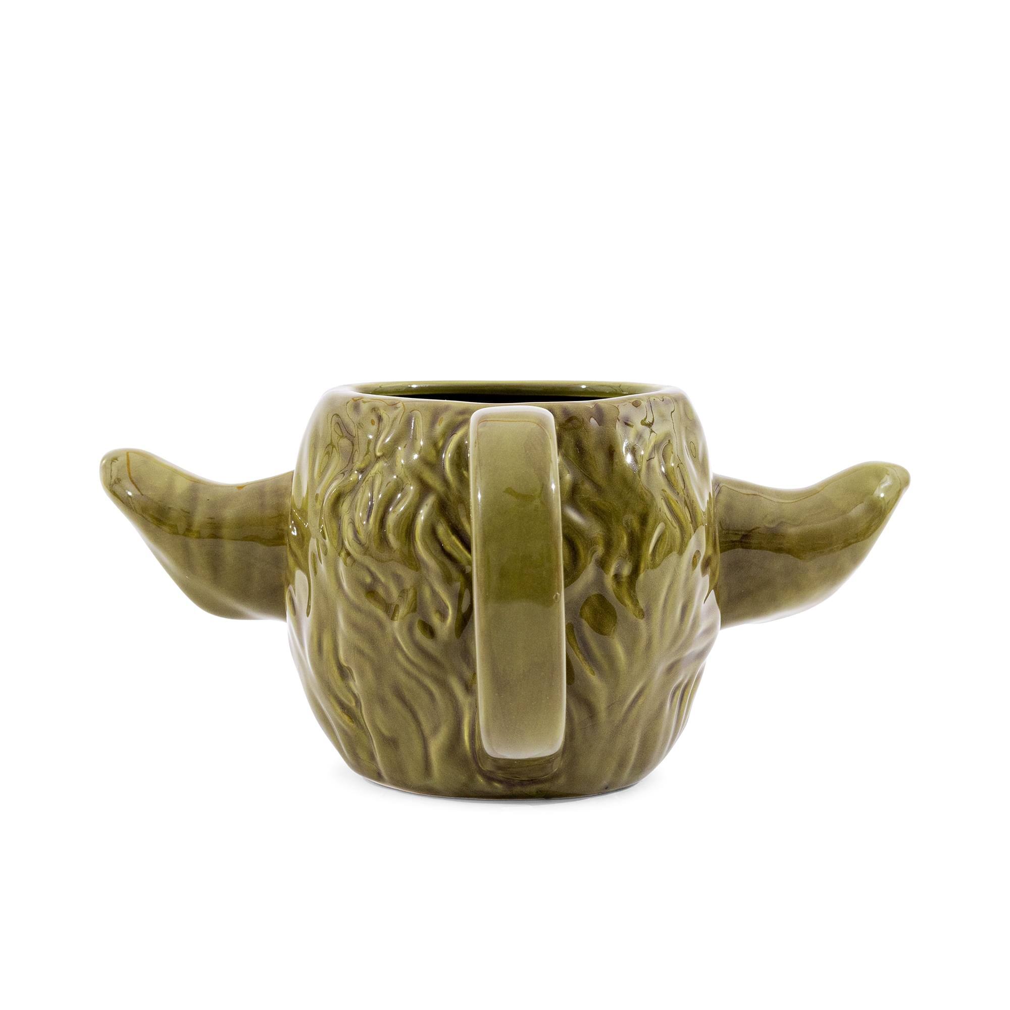 Alt View 2. Silver Buffalo - Star Wars Yoda Sculpted Ceramic Mug | Holds 24 Ounces - Green.