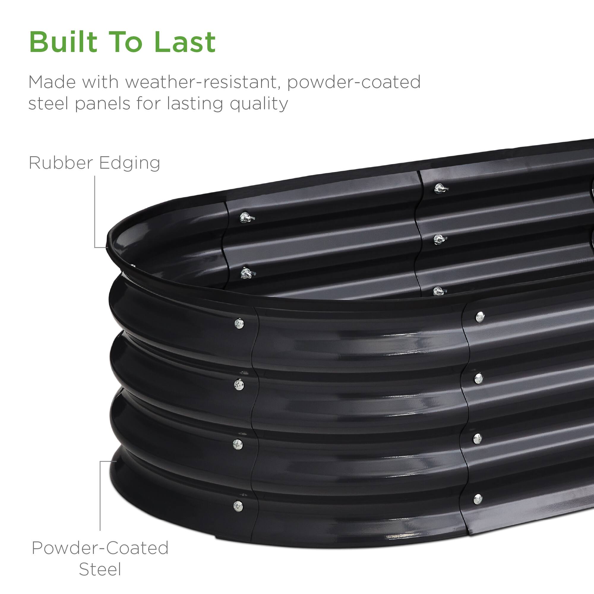 Built To Last

Made with weather-resistant, powder-coated steel panels for lasting quality

Rubber Edging

Powder-Coated Steel