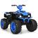 Alt View 4. Gymax - Gymax 12V Electric Kids Ride On Car ATV 4-Wheeler Quad w/ Music LED Light Navy - Navy.