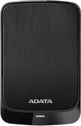 Front. ADATA - ADATA HV320 2.5 External Portable HDD 2TB USB 3.2 Colorbox Hard Disk Drive Black - Black.