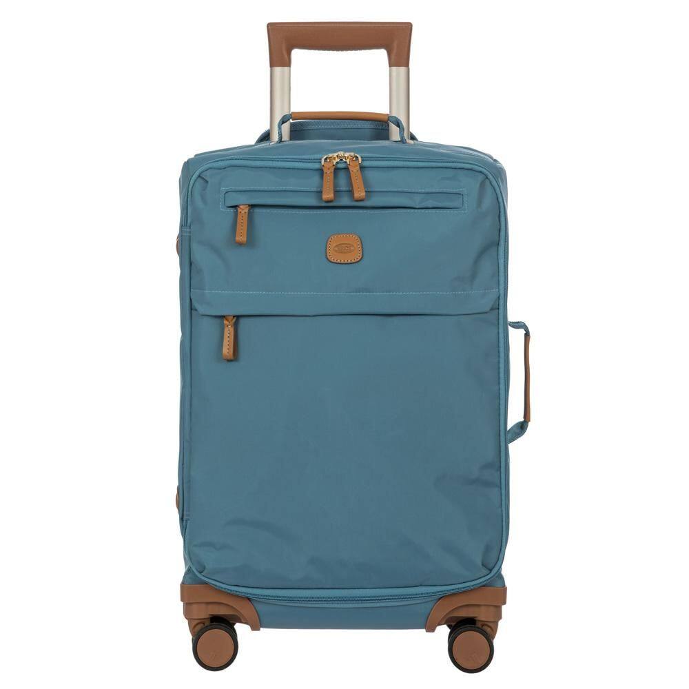 Front. Bric's - Bric's X-Bag 21" 4-Wheel Carry-On Luggage Grey/blue - Grey/blue.