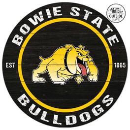 Jardine - Bowie State Bulldogs 20'' x 20'' Indoor/Outdoor Circle Sign - Black