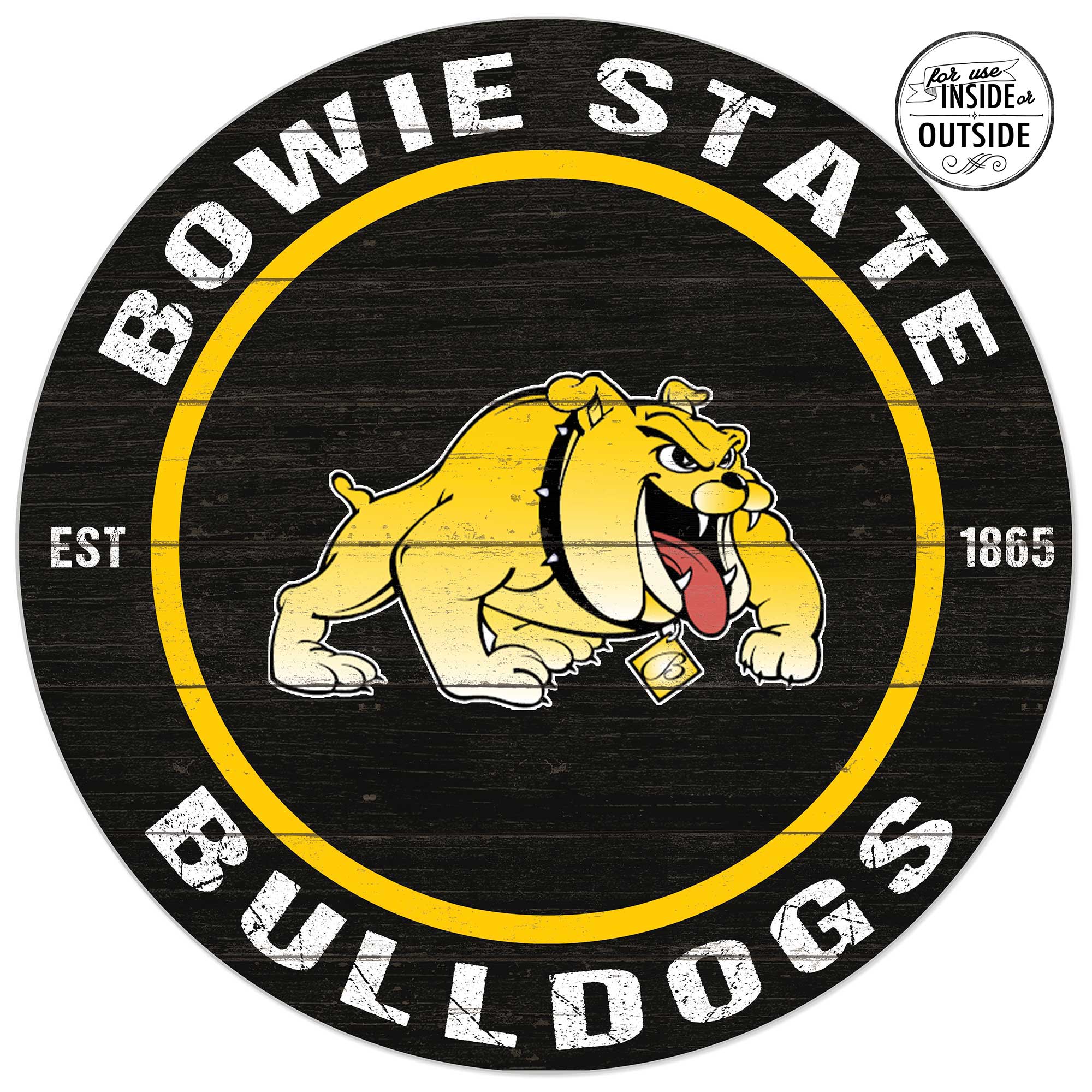 Bowie State Bulldogs 20'' x 20'' Indoor/Outdoor Circle Sign