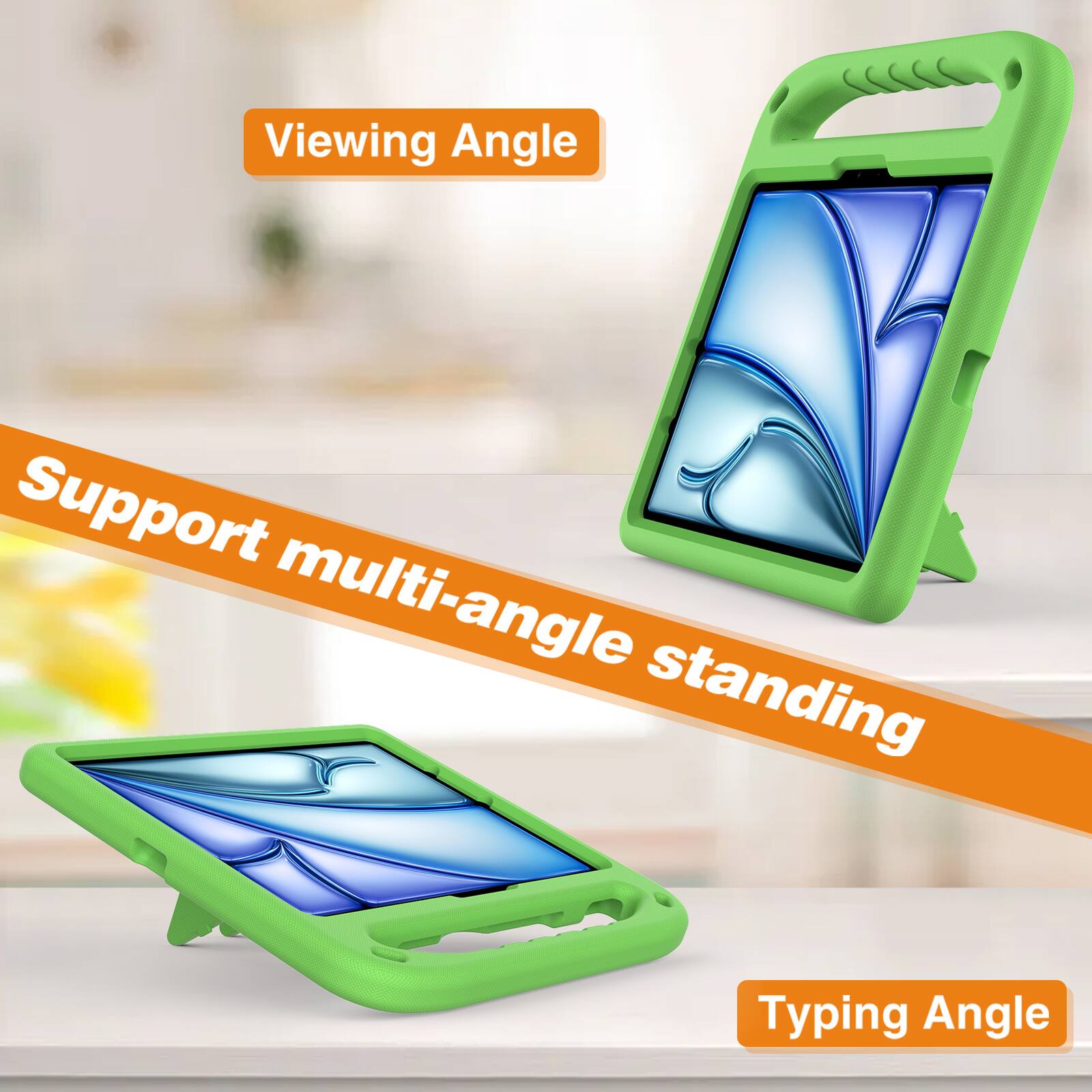 Viewing Angle  
Support multi-angle standing  
Typing Angle