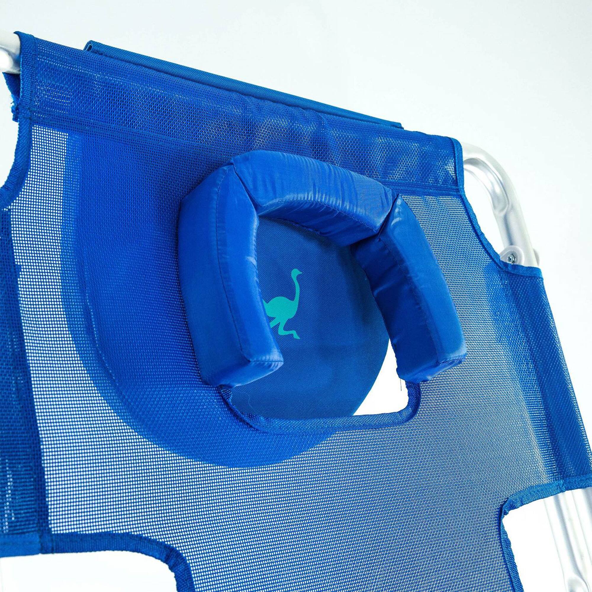 Alt View 7. Ostrich - Ostrich Original 3N1 Lightweight Outdoor Beach Lounge Chair with Footrest, Blue - Blue.