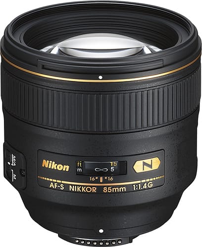 Nikon AF-S NIKKOR 85mm f/1.4G Portrait Lens for Select Cameras