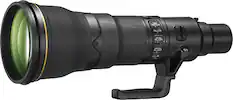 Front. Nikon - AF-S NIKKOR 800mm f/5.6E FL ED VR Super-Telephoto Lens for Select Cameras - Black.