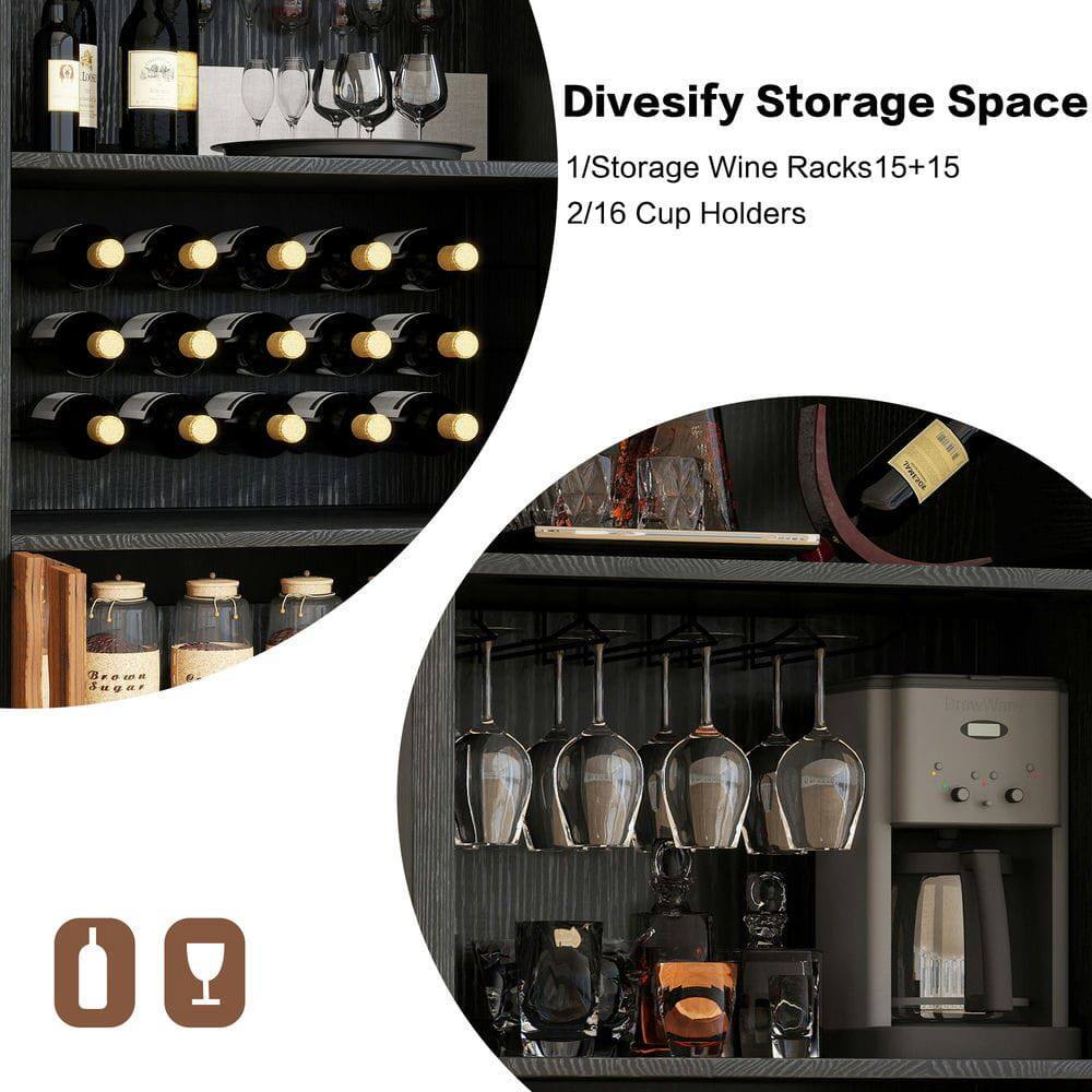 Divesify Storage Space

1/Storage Wine Racks 15+15

2/16 Cup Holders