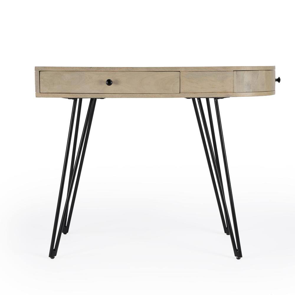 Alt View 2. Butler Specialty - Sebastopol Reversible 2 Drawer Writing Desk - Natural.