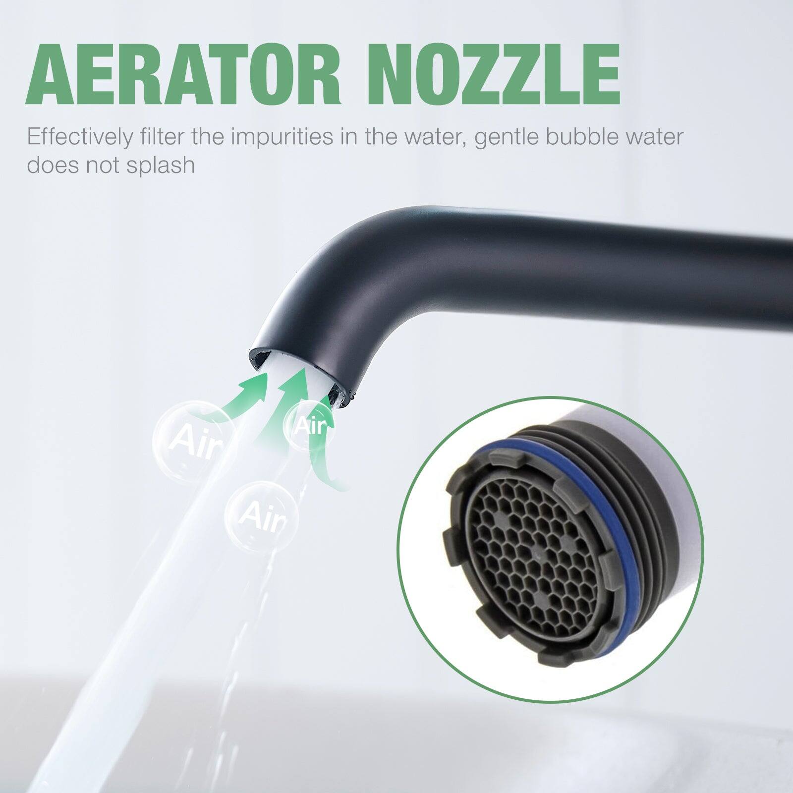 AERATOR NOZZLE

Effectively filter the impurities in the water, gentle bubble water does not splash