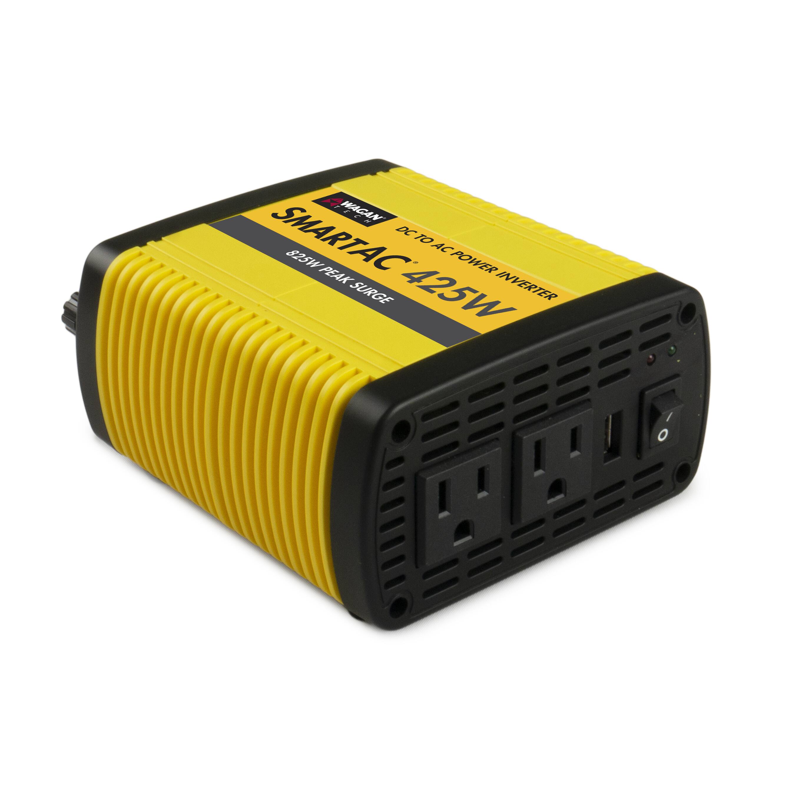 Wagan - SmartAC 425 Watt Power Inverter - Yellow - Front_Zoom