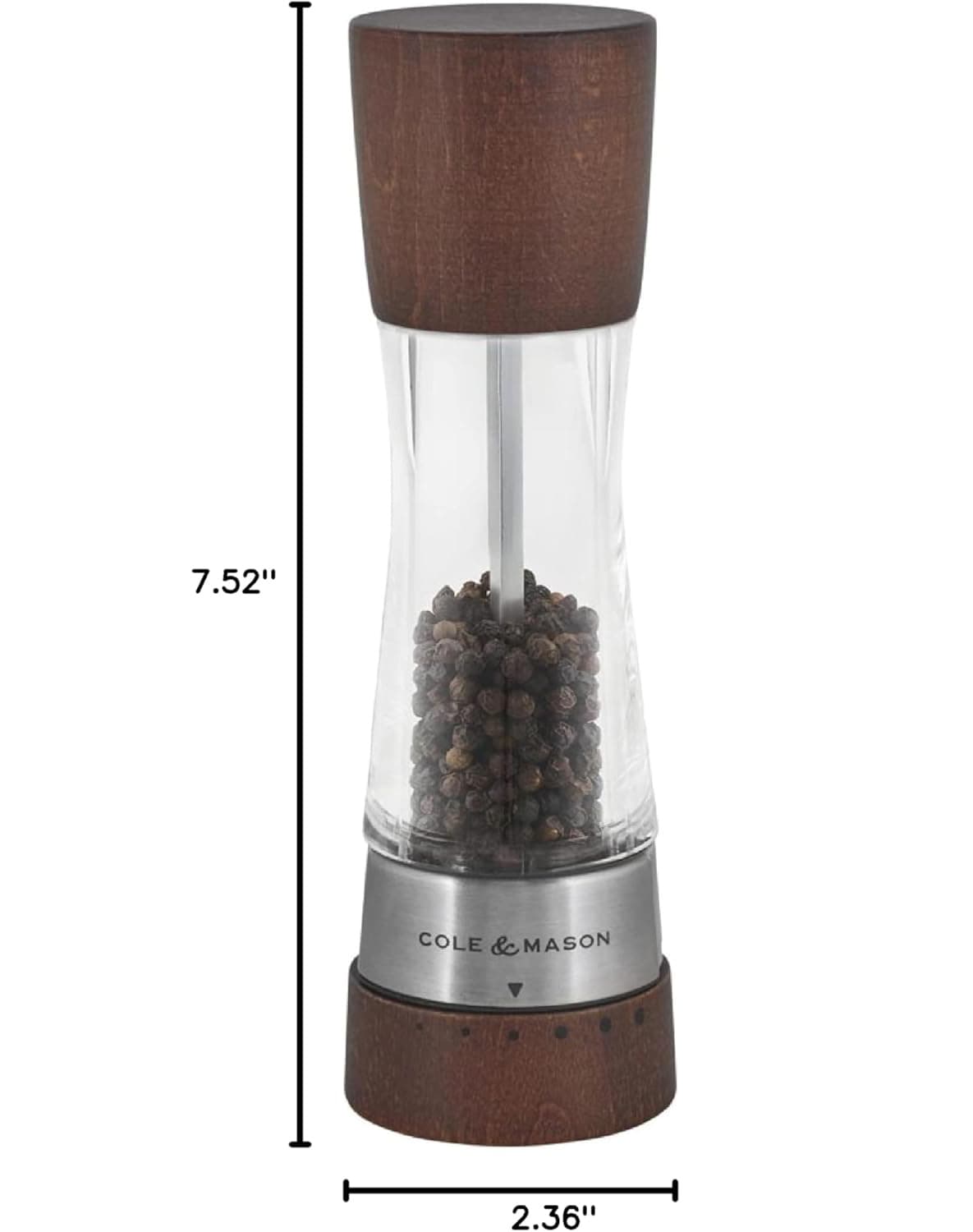 7.52" COLE & MASON 2.36"