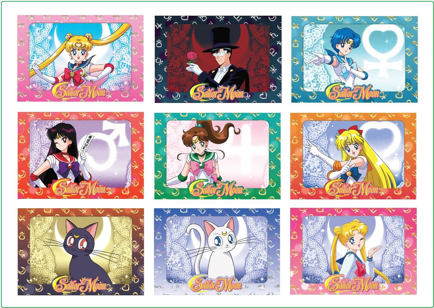 Sure, here is the corrected and grouped text from the image:

1. Sailor Moon
2. Sailor Moon
3. Sailor Moon
4. Sailor Moon
5. Sailor Moon
6. Sailor Moon
7. Sailor Moon
8. Sailor Moon
9. Sailor Moon